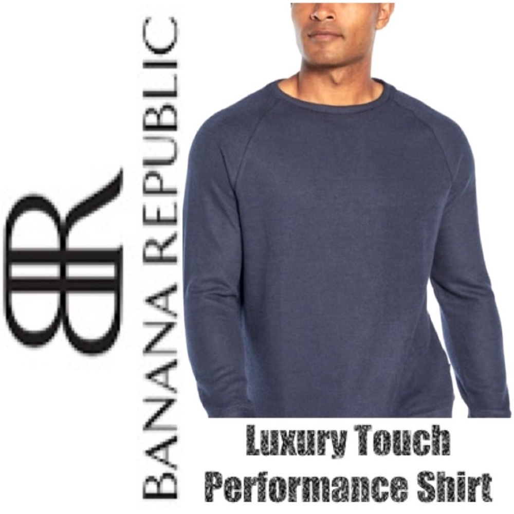 Luxury Touch Performance Shirt Banana Republic All Season Crewneck Long Sleeve